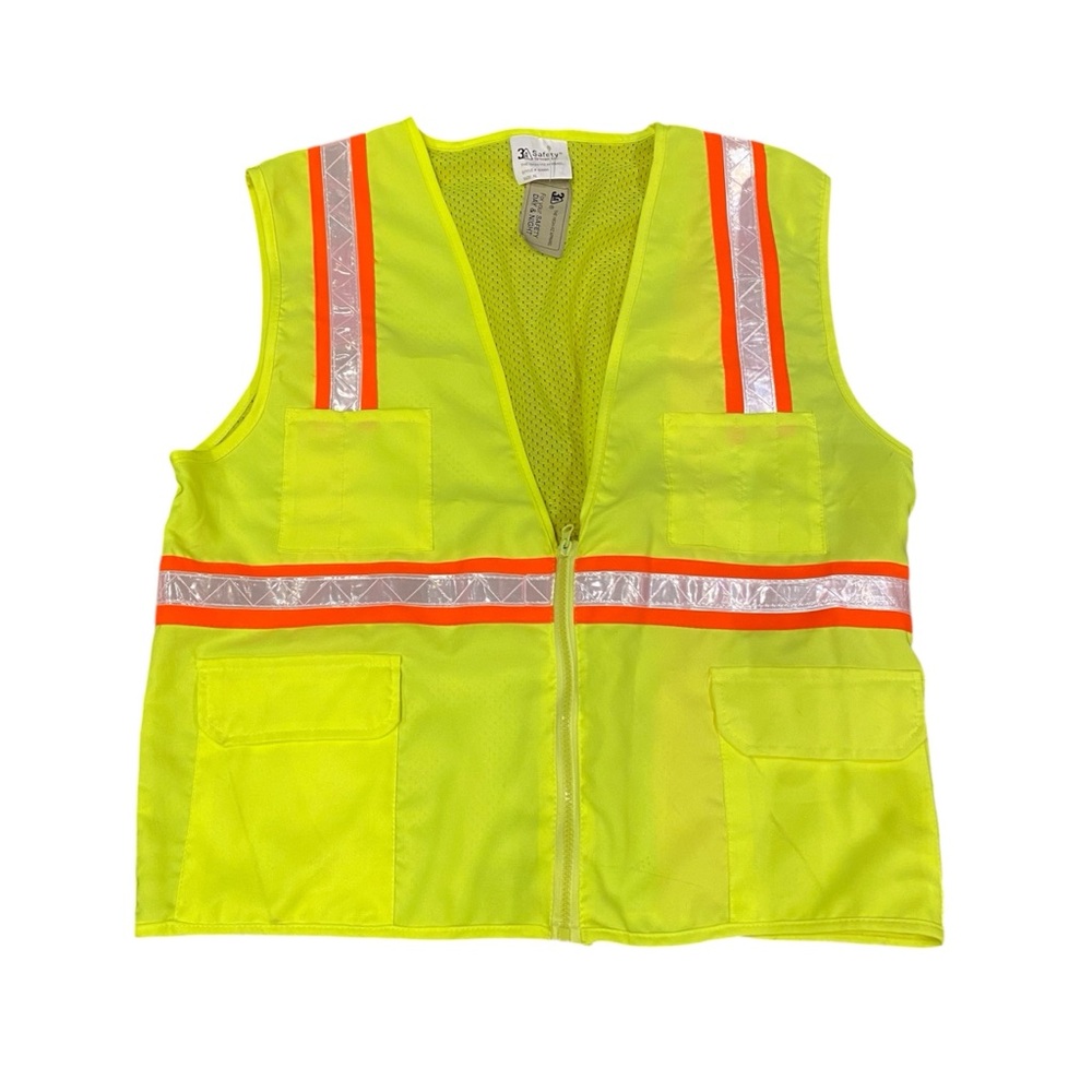 3A Safety Groups High Visibility Safety‎ Vest Men’s Size XL Style# S2201 NWT